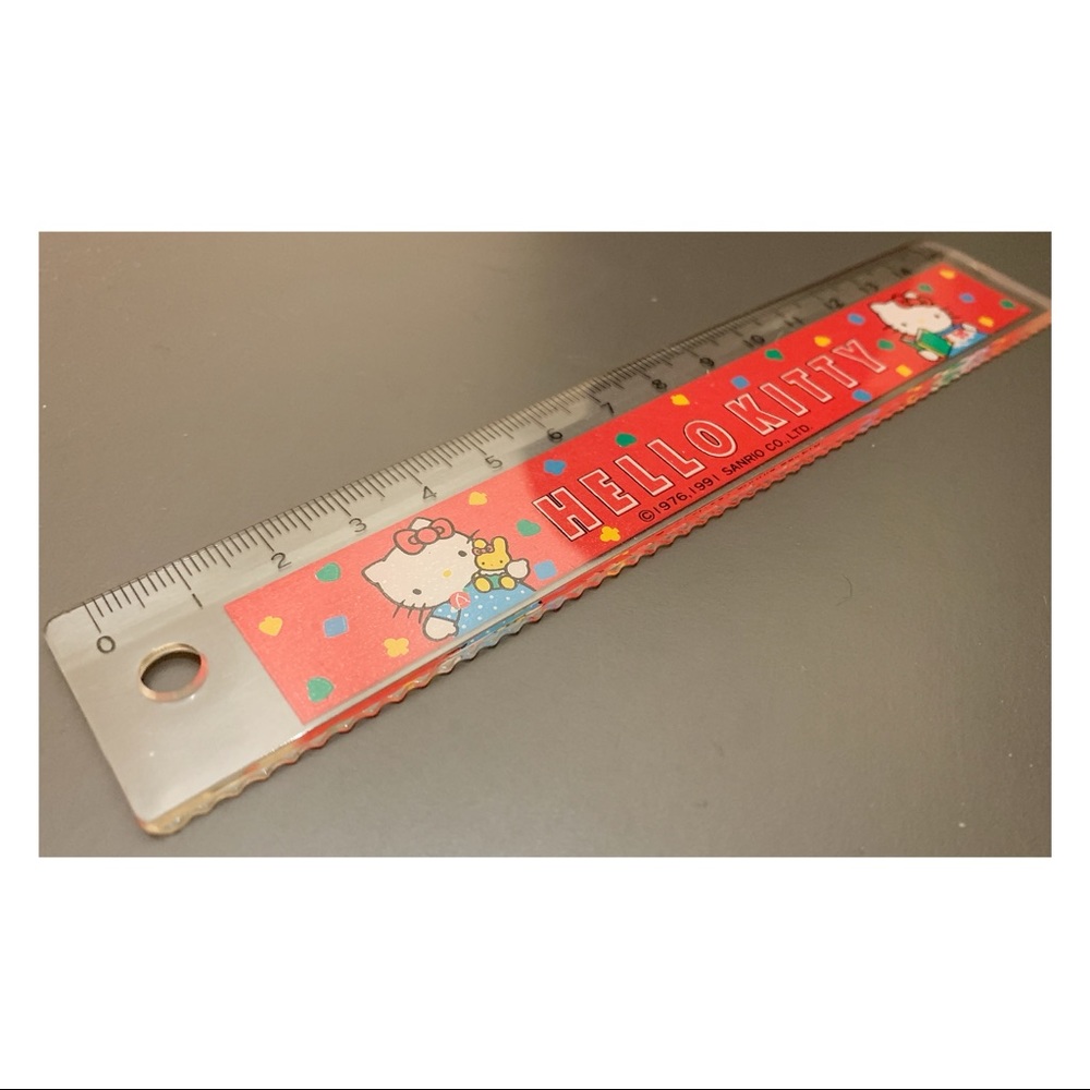 Vintage 1976, 1991 Hello Kitty Ruler